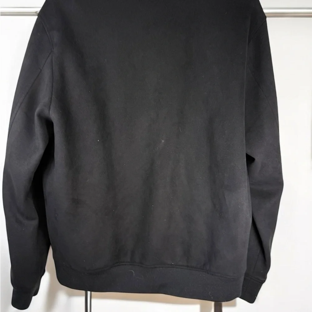 Marconi Jacket Black coat mens Large Black zip Jacket  Size L Zip Up